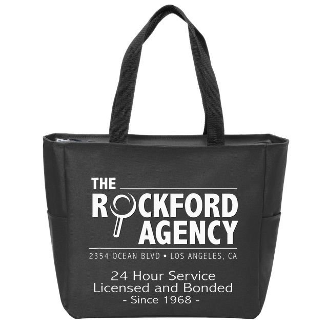 Rockford Files The Rockford Agency Classic Tv Zip Tote Bag