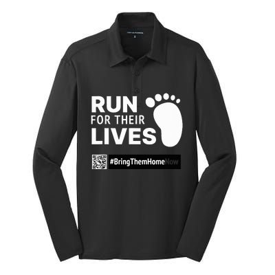 Run for Their Lives Silk Touch Performance Long Sleeve Polo