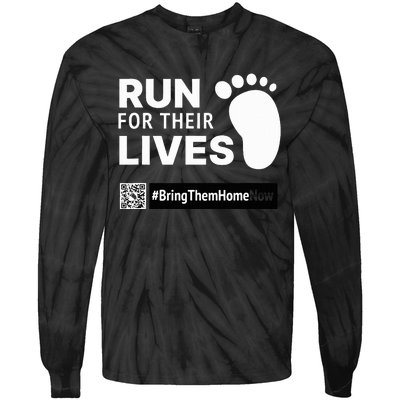 Run for Their Lives Tie-Dye Long Sleeve Shirt