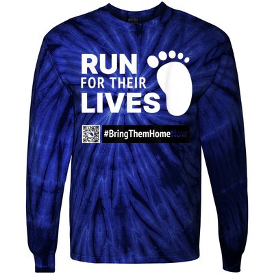 Run For Their Lives Tie-Dye Long Sleeve Shirt