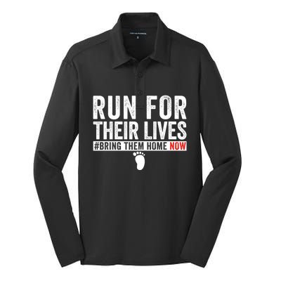 Run For Their Lives Silk Touch Performance Long Sleeve Polo