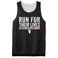 Run For Their Lives Mesh Reversible Basketball Jersey Tank