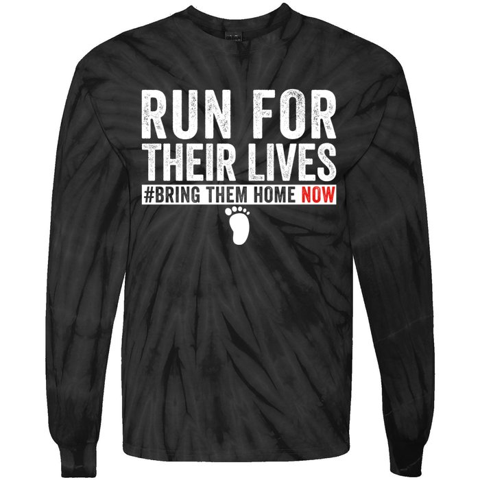 Run For Their Lives Tie-Dye Long Sleeve Shirt