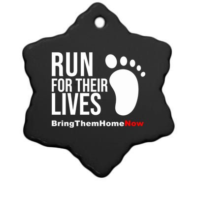 Run For Their Lives Ceramic Star Ornament