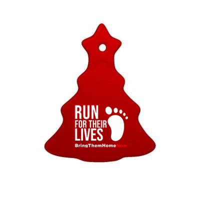 Run For Their Lives Ceramic Tree Ornament