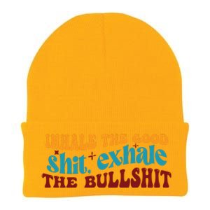 Retro Funny T , Inhale The Knit Cap Winter Beanie