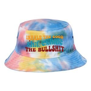 Retro Funny T , Inhale The Tie Dye Newport Bucket Hat