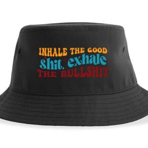 Retro Funny T , Inhale The Sustainable Bucket Hat