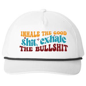 Retro Funny T , Inhale The Snapback Five-Panel Rope Hat