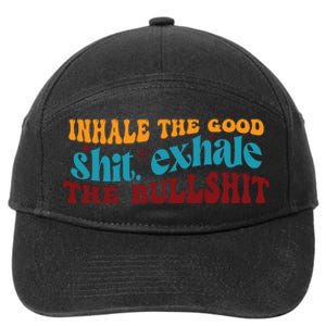 Retro Funny T , Inhale The 7-Panel Snapback Hat