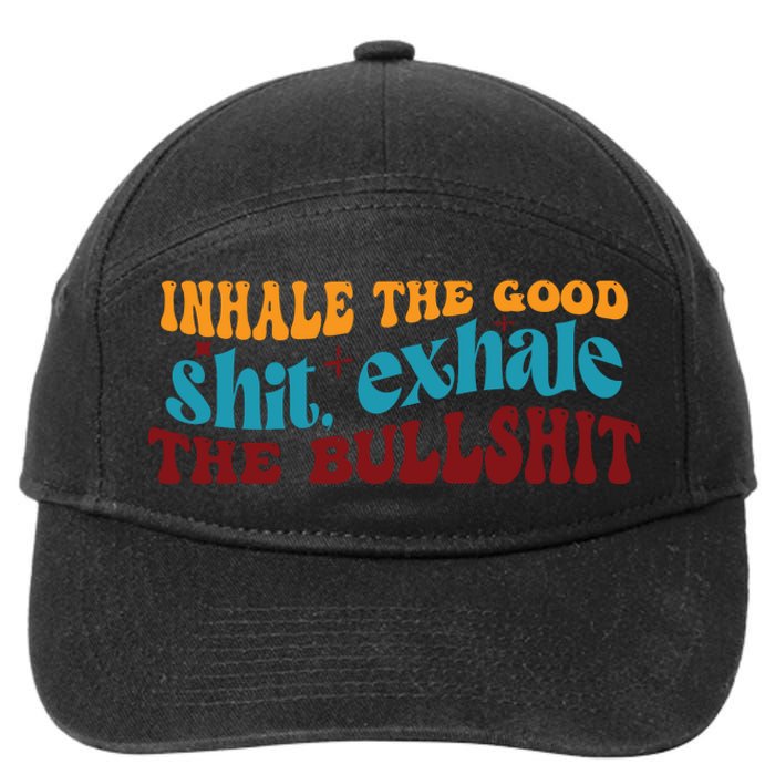 Retro Funny T , Inhale The 7-Panel Snapback Hat