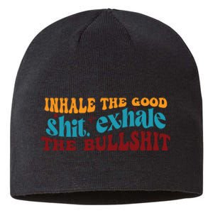 Retro Funny T , Inhale The Sustainable Beanie