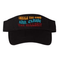 Retro Funny T , Inhale The Valucap Bio-Washed Visor