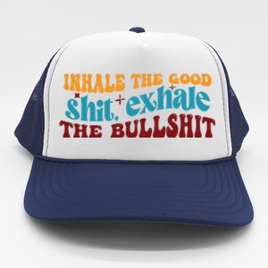 Retro Funny T , Inhale The Trucker Hat