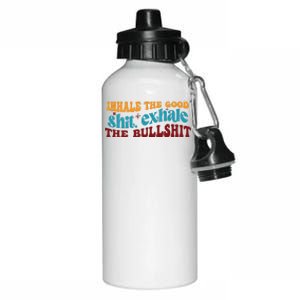 Retro Funny T , Inhale The Aluminum Water Bottle 