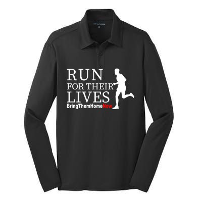 Run For Their Lives Silk Touch Performance Long Sleeve Polo