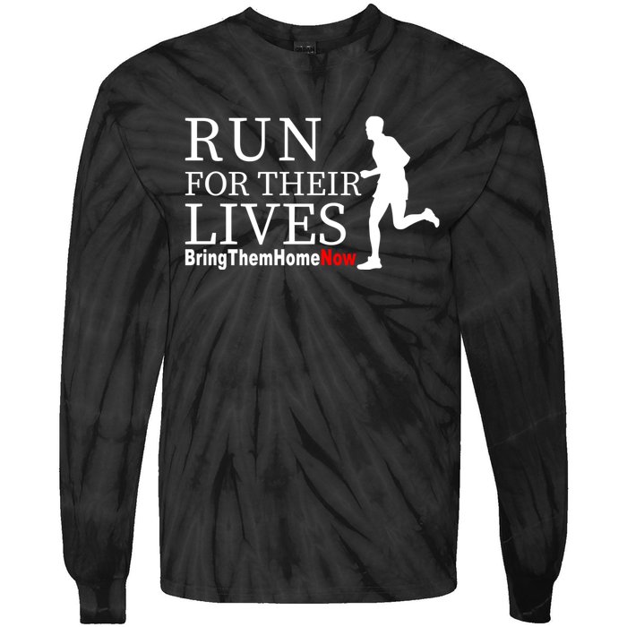 Run For Their Lives Tie-Dye Long Sleeve Shirt