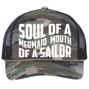 Retro Funny T , Soul Of A Me Retro Rope Trucker Hat Cap