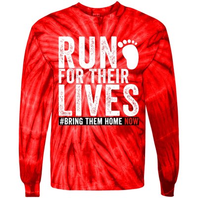 Run For Their Lives Tie-Dye Long Sleeve Shirt