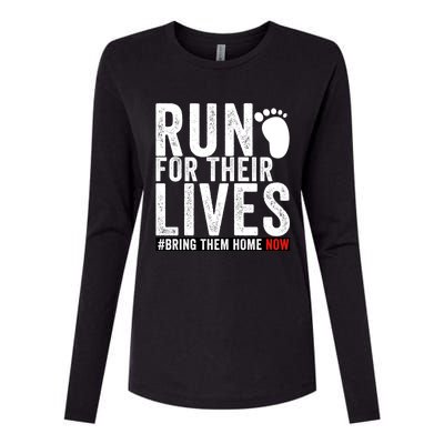 Run For Their Lives Womens Cotton Relaxed Long Sleeve T-Shirt