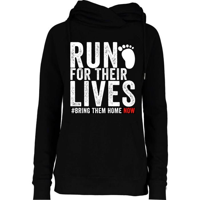 Run For Their Lives Womens Funnel Neck Pullover Hood