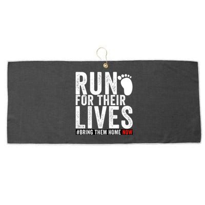 Run For Their Lives Large Microfiber Waffle Golf Towel