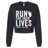 Run For Their Lives Cropped Pullover Crew