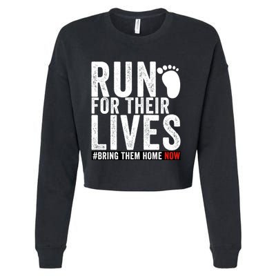 Run For Their Lives Cropped Pullover Crew