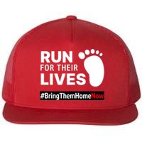 Run For Their Lives Flat Bill Trucker Hat