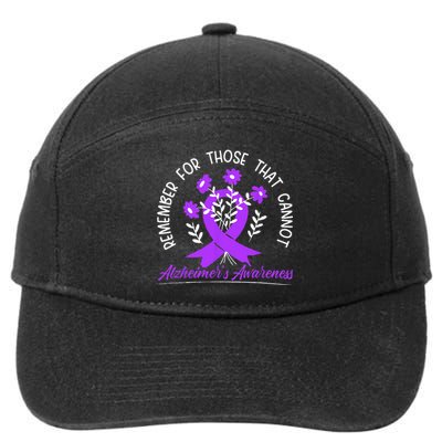 Remember For Thise That Cannot Alzheimers Awareness 7-Panel Snapback Hat