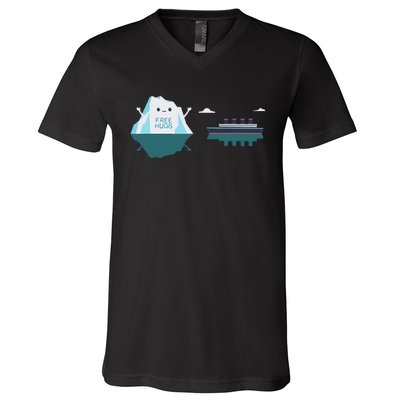 Retro Funny Titanic 1912 Cruise Ship Titanic V-Neck T-Shirt