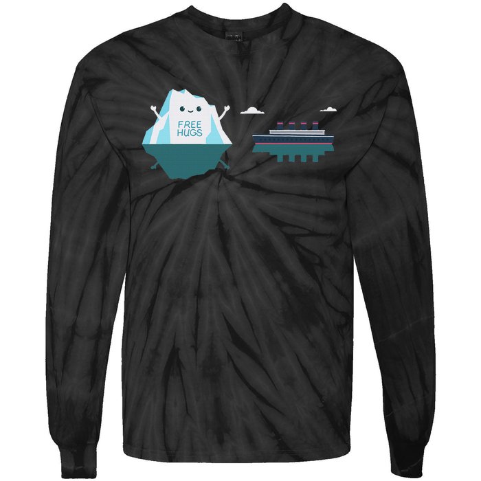 Retro Funny Titanic 1912 Cruise Ship Titanic Tie-Dye Long Sleeve Shirt