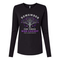 Remember For Those Who Cannot AlzheimerS Awareness Womens Cotton Relaxed Long Sleeve T-Shirt