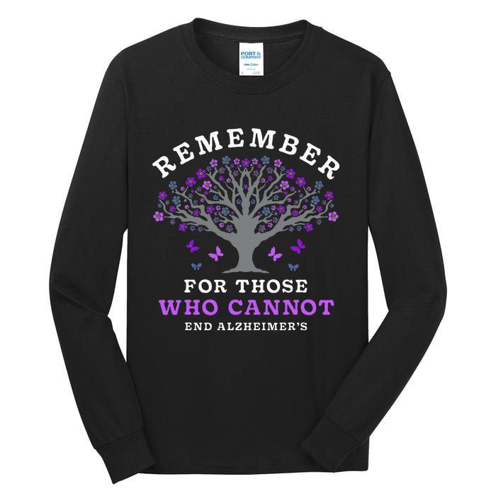 Remember For Those Who Cannot AlzheimerS Awareness Tall Long Sleeve T-Shirt