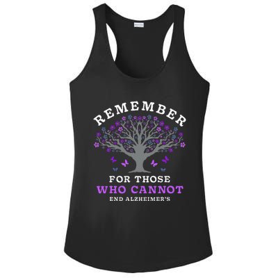 Remember For Those Who Cannot AlzheimerS Awareness Ladies PosiCharge Competitor Racerback Tank