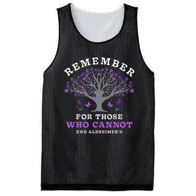 Remember For Those Who Cannot AlzheimerS Awareness Mesh Reversible Basketball Jersey Tank