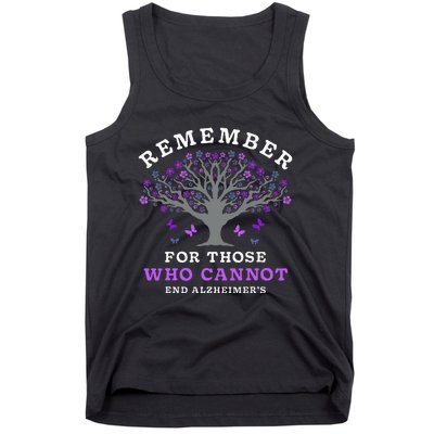 Remember For Those Who Cannot AlzheimerS Awareness Tank Top