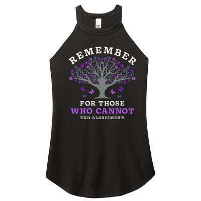 Remember For Those Who Cannot AlzheimerS Awareness Women's Perfect Tri Rocker Tank