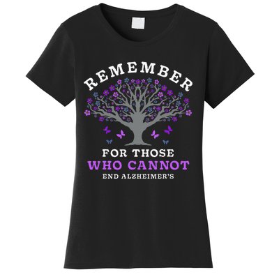 Remember For Those Who Cannot AlzheimerS Awareness Women's T-Shirt