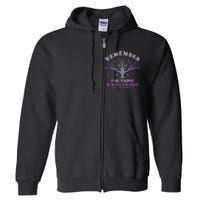 Remember For Those Who Cannot AlzheimerS Awareness Full Zip Hoodie