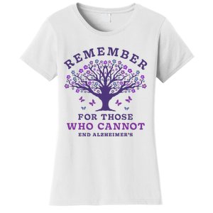 Remember For Those Who Cannot AlzheimerS Awareness Dementia Women's T-Shirt