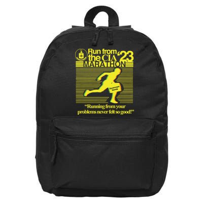 Run From The Cia 23 Marathon Running From Your Problems Never Felt So Good 16 in Basic Backpack