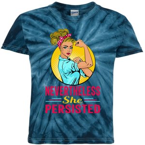 Radical Feminist Tee Feminism Tee Nevertheless She Persisted Kids Tie-Dye T-Shirt