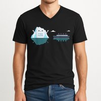 Retro Funny Titanic 1912 Cruise Ship Titanic V-Neck T-Shirt