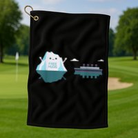 Retro Funny Titanic 1912 Cruise Ship Titanic Golf Towel