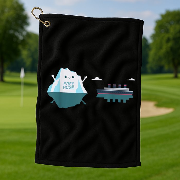 Retro Funny Titanic 1912 Cruise Ship Titanic Golf Towel