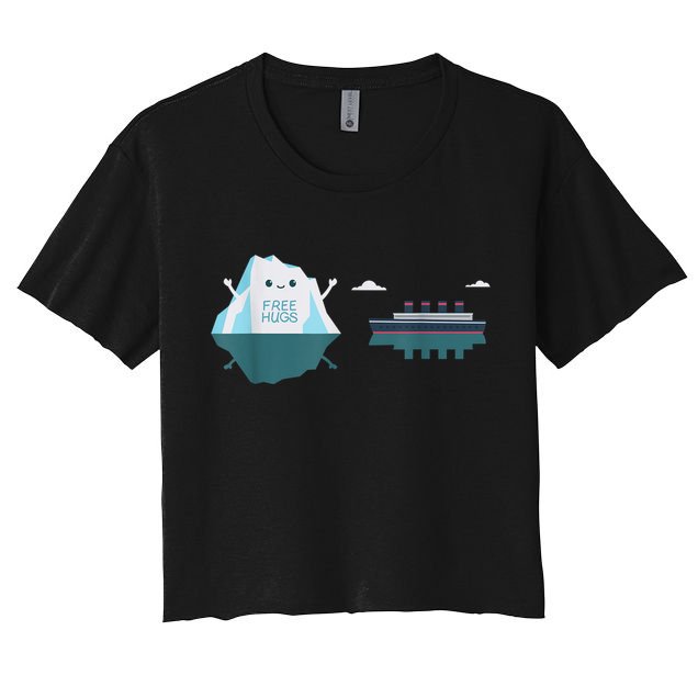 Retro Funny Titanic 1912 Cruise Ship Titanic Crop Top