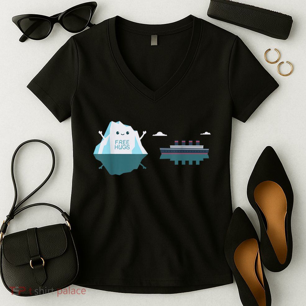 Retro Funny Titanic 1912 Cruise Ship Titanic Women's V-Neck T-Shirt