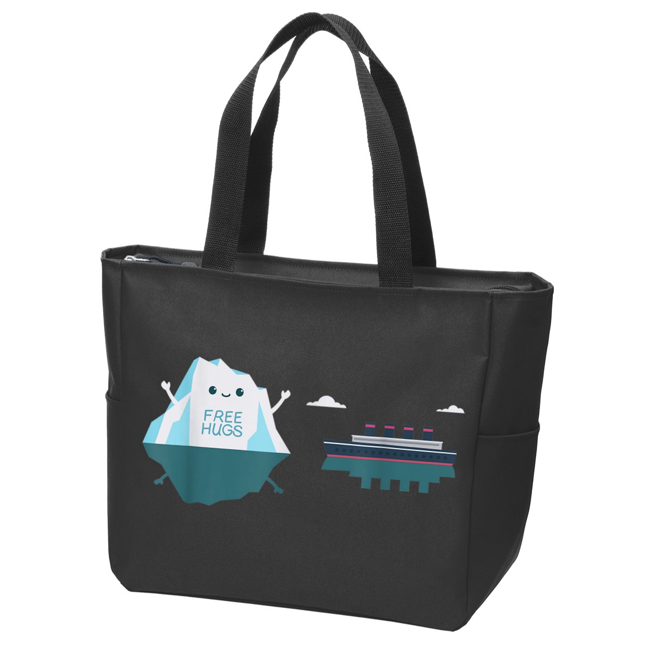Retro Funny Titanic 1912 Cruise Ship Titanic Zip Tote Bag