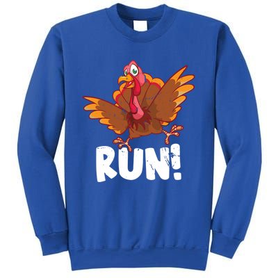 Run Funny Turkey Enthusiast Thanksgiving Racing Lover Gift Sweatshirt